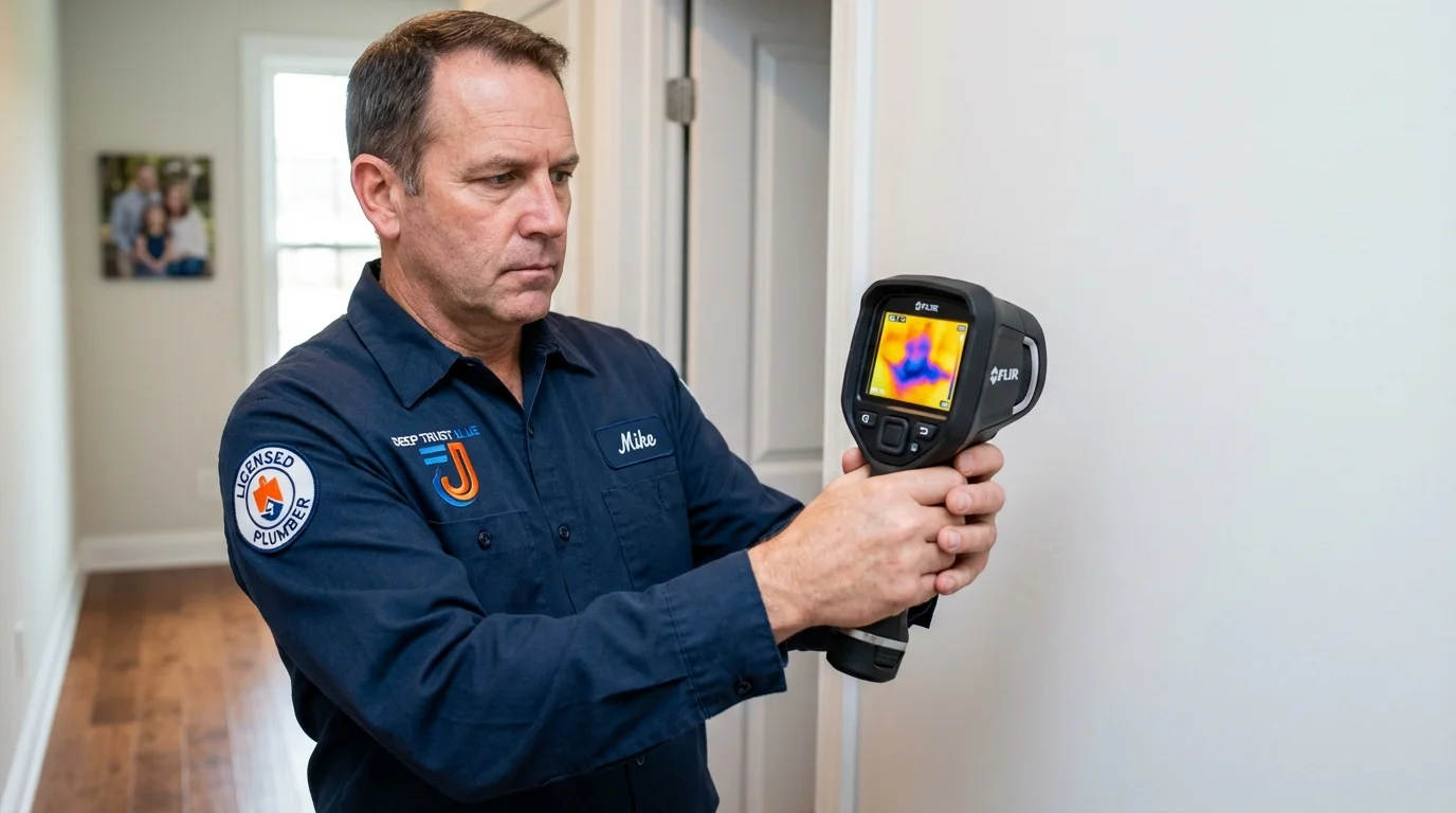 Thermal imaging leak detection by Johns Plumbing LLC in Idyllwild